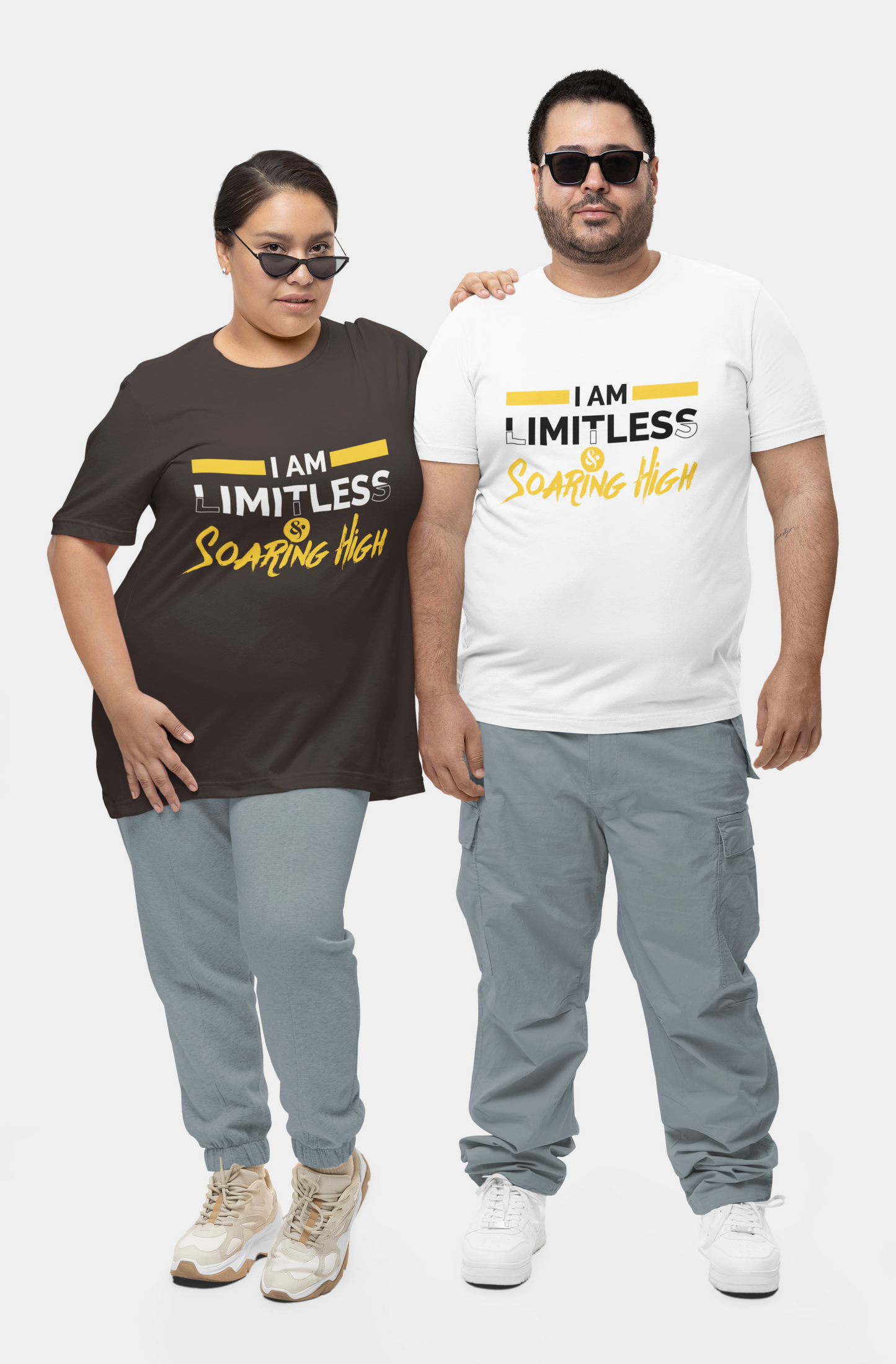 Motivational Unisex T-Shirt - I am Limitless & Soaring High