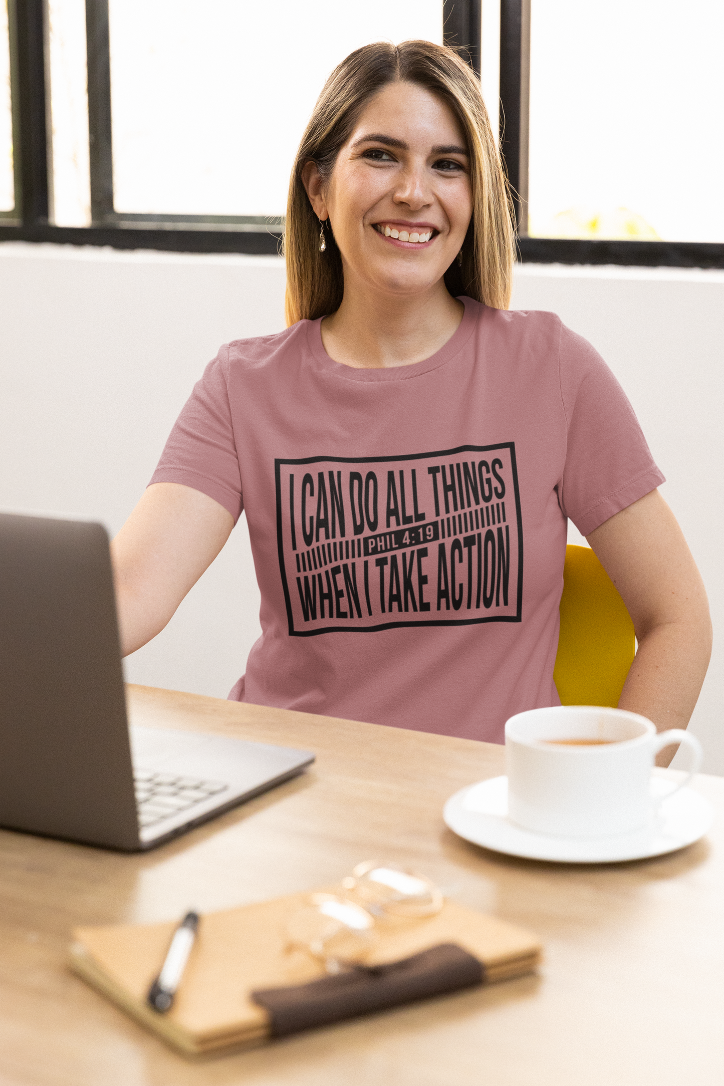 Women's Christian Tee - Soft & Comfy 'Phil 4:19: I Can Do All Things' Inspirational Shirt