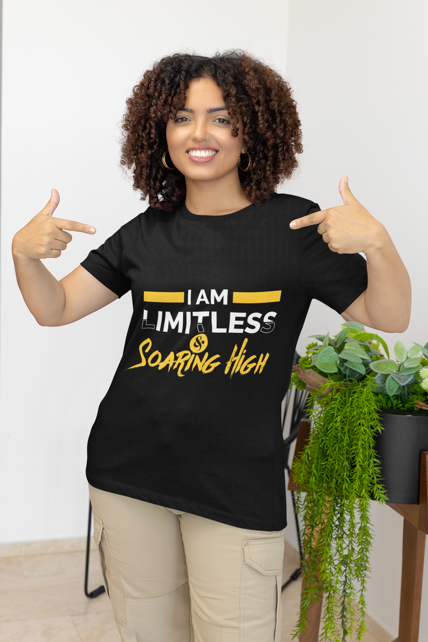 Motivational Unisex T-Shirt - I am Limitless & Soaring High