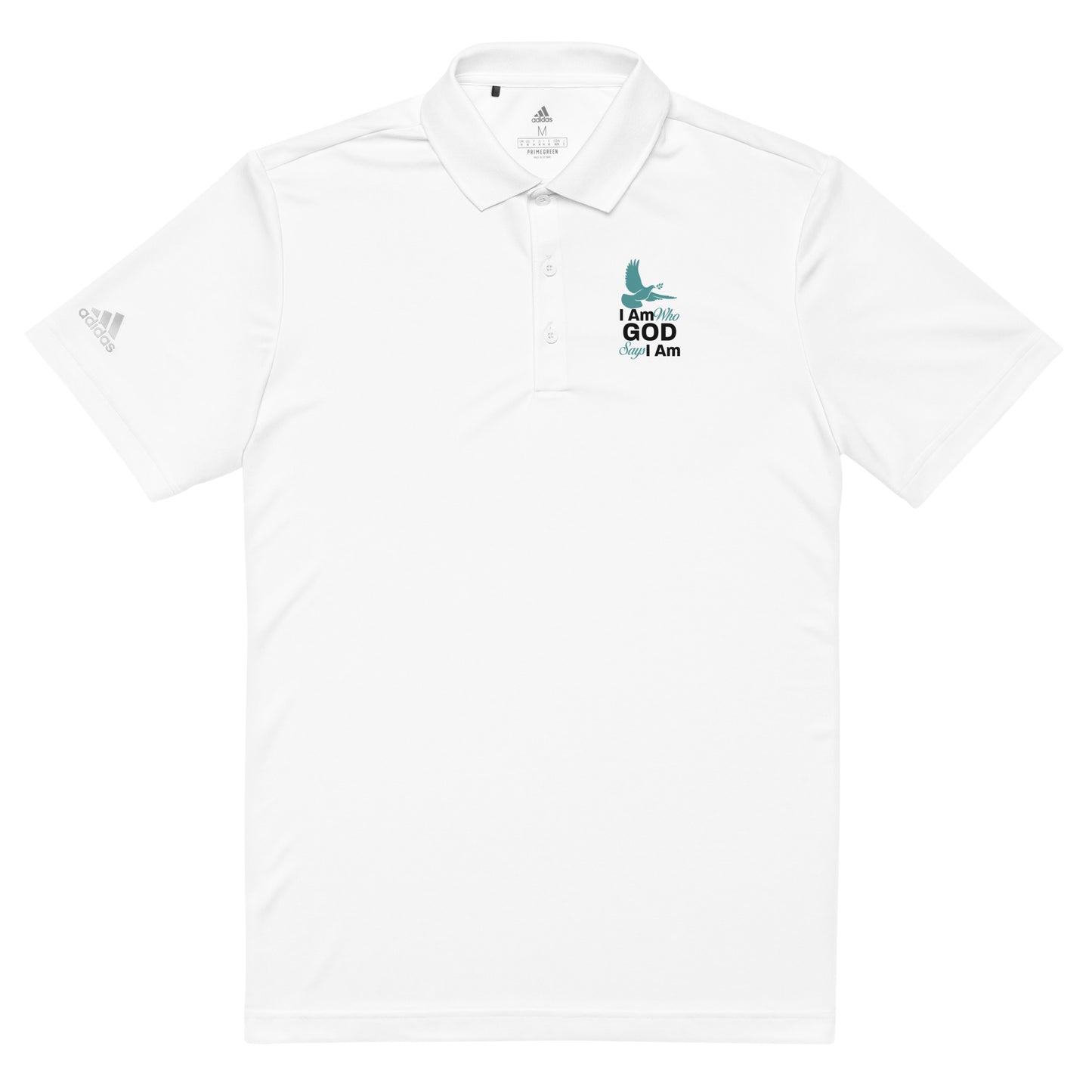 Divine Identity Adidas Polo - Premium  | 'I Am Who God Says I Am' Athletic Shirt