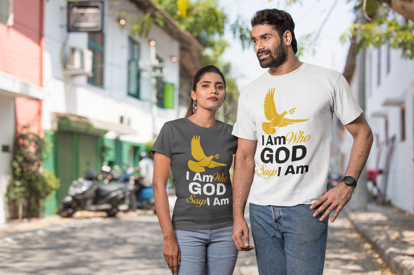 I Am Who God Says I Am - Inspirational Unisex T-Shirt with Durable Double Stitching