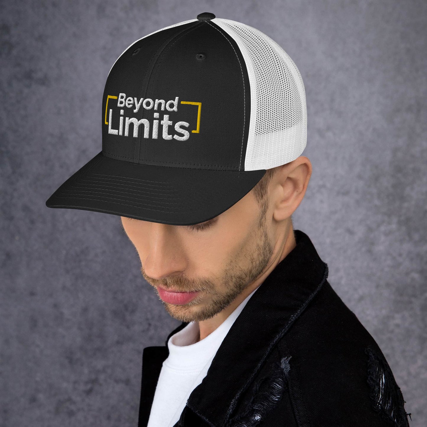 Beyond Limits: Classic Six-Panel Trucker Cap with Mesh Back