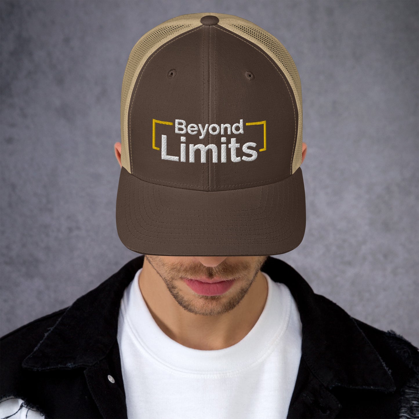 Beyond Limits: Classic Six-Panel Trucker Cap with Mesh Back