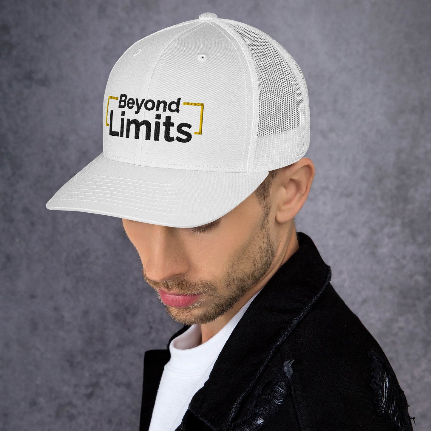 Beyond Limits: Classic Six-Panel Trucker Cap with Mesh Back