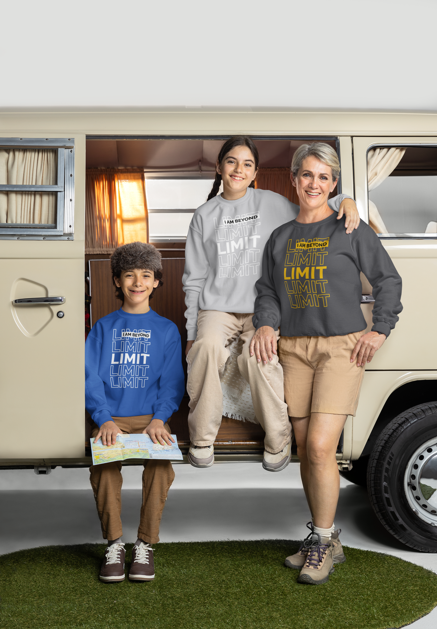 Youth  - I'm Beyond Limit - Crewneck Sweatshirt - Cozy Adventure Wear