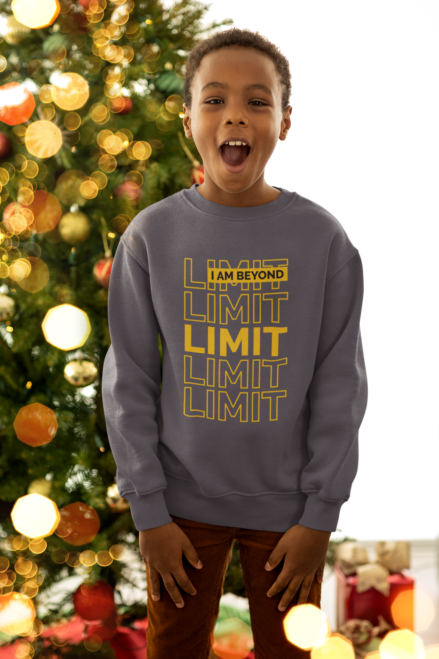 Youth  - I'm Beyond Limit - Crewneck Sweatshirt - Cozy Adventure Wear