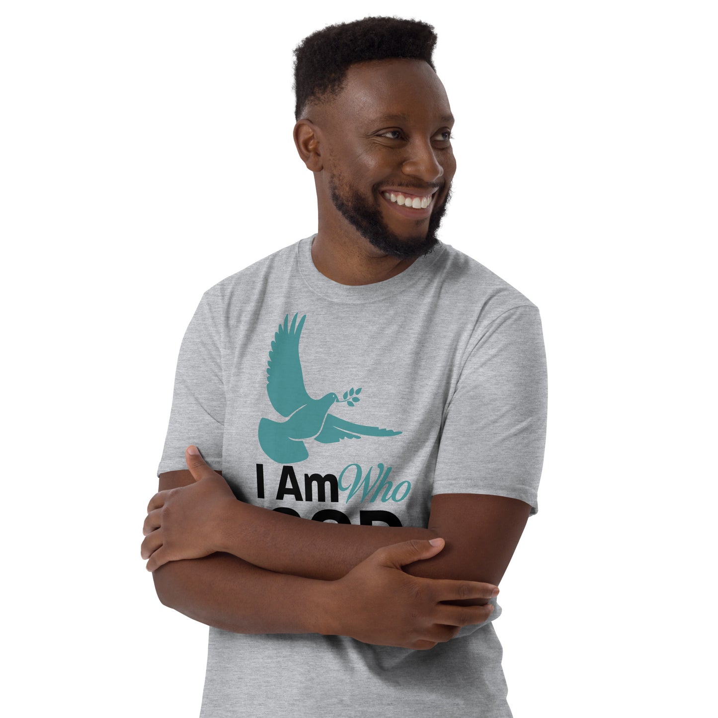 I Am Who God Says I Am - Inspirational Unisex T-Shirt with Durable Double Stitching