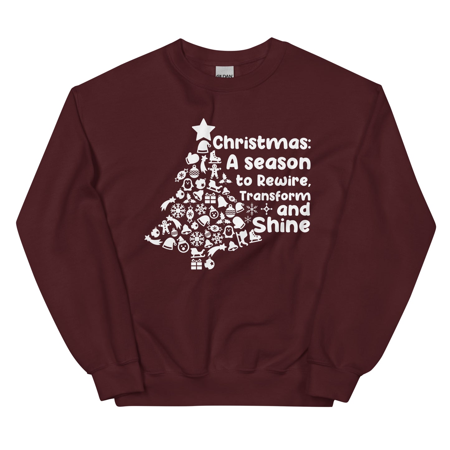 Transform & Shine: The Ultimate Christmas Unisex Sweatshirt