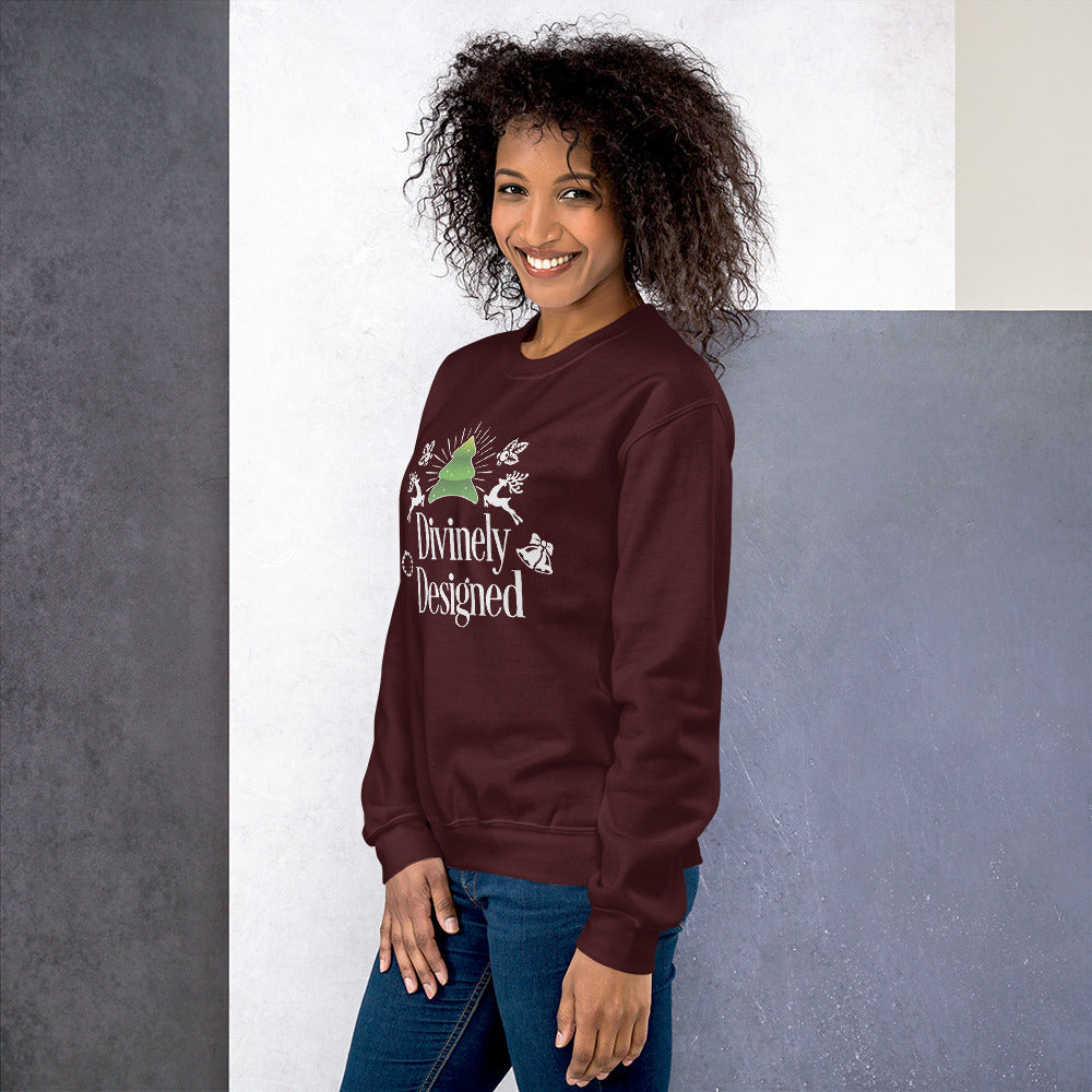 "Divinely Designed" Unisex Christmas Enlightenment Sweatshirt