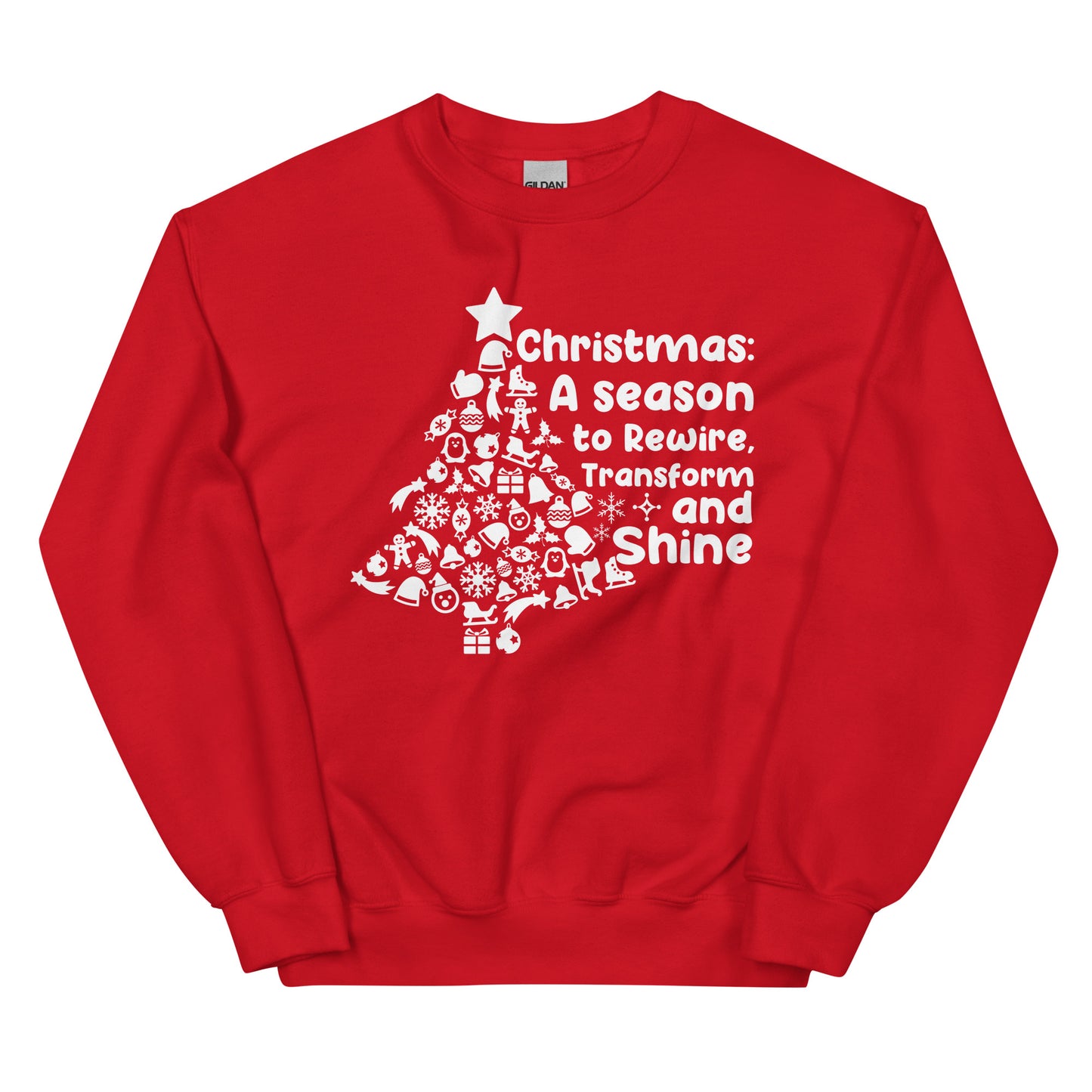 Transform & Shine: The Ultimate Christmas Unisex Sweatshirt