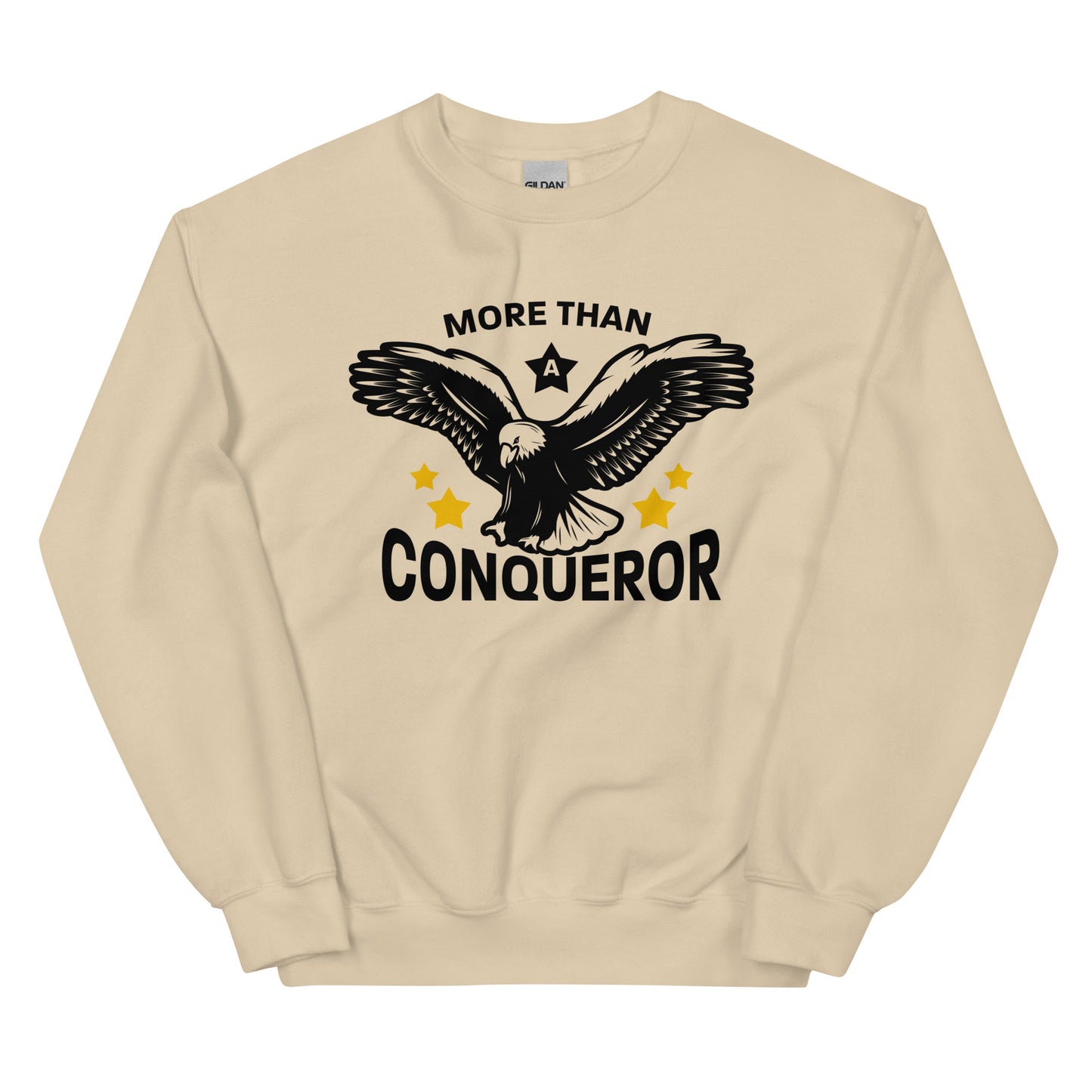 More Than a Conqueror Unisex Sweatshirt with Signature Logo