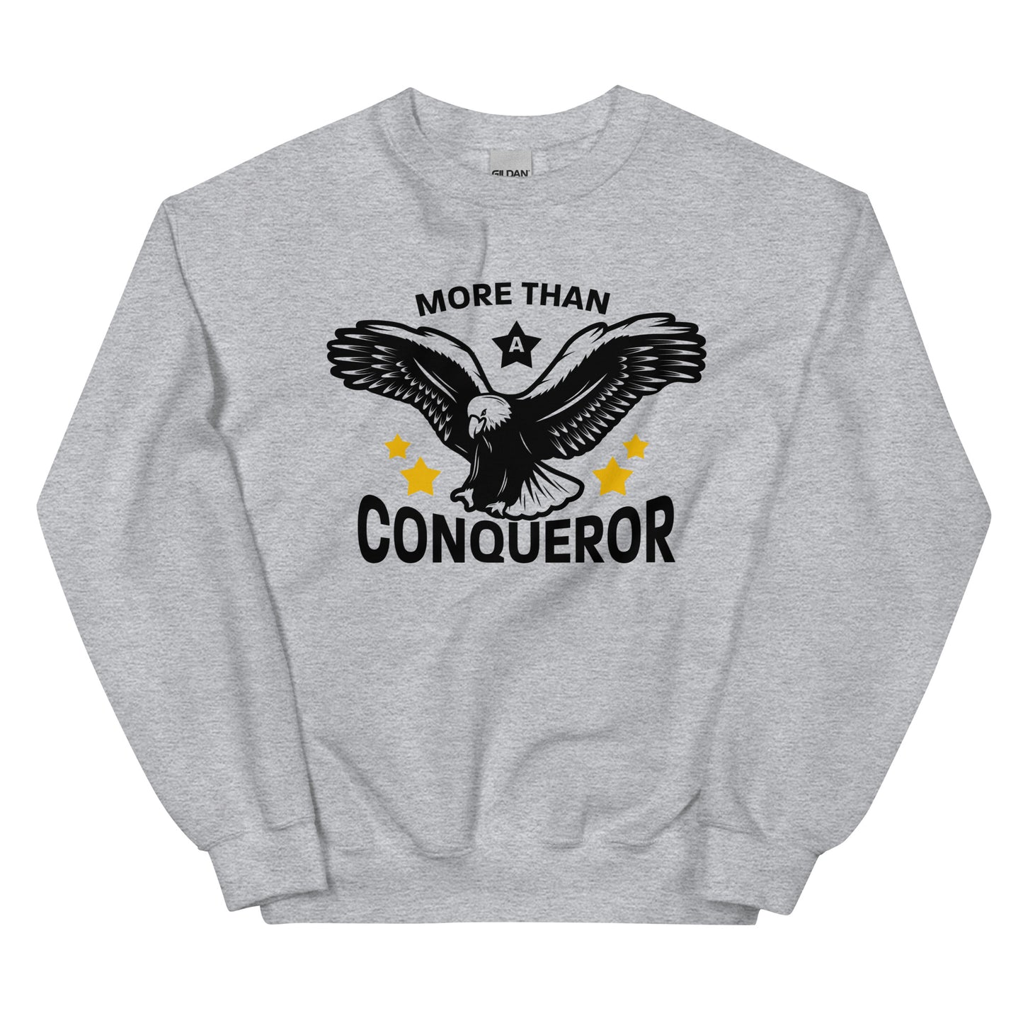 More Than a Conqueror Unisex Sweatshirt with Signature Logo