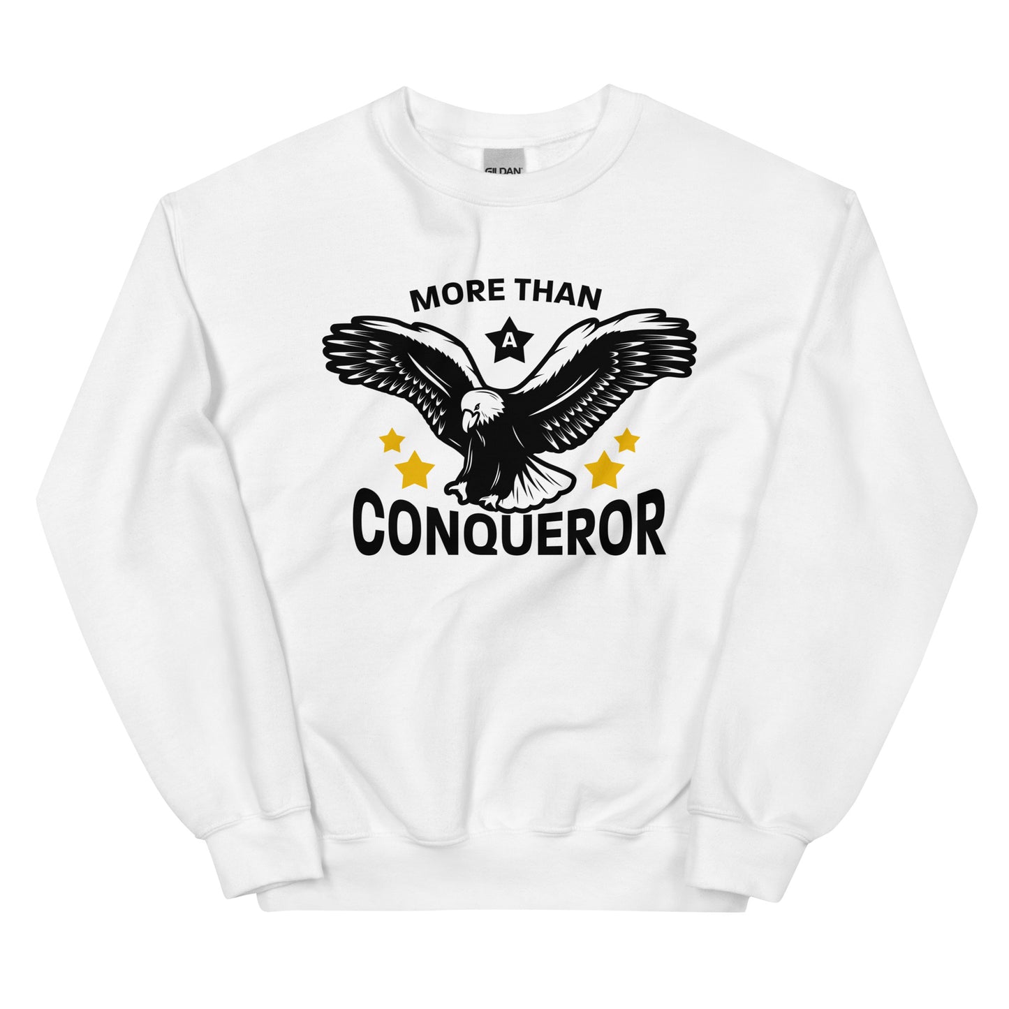 More Than a Conqueror Unisex Sweatshirt with Signature Logo