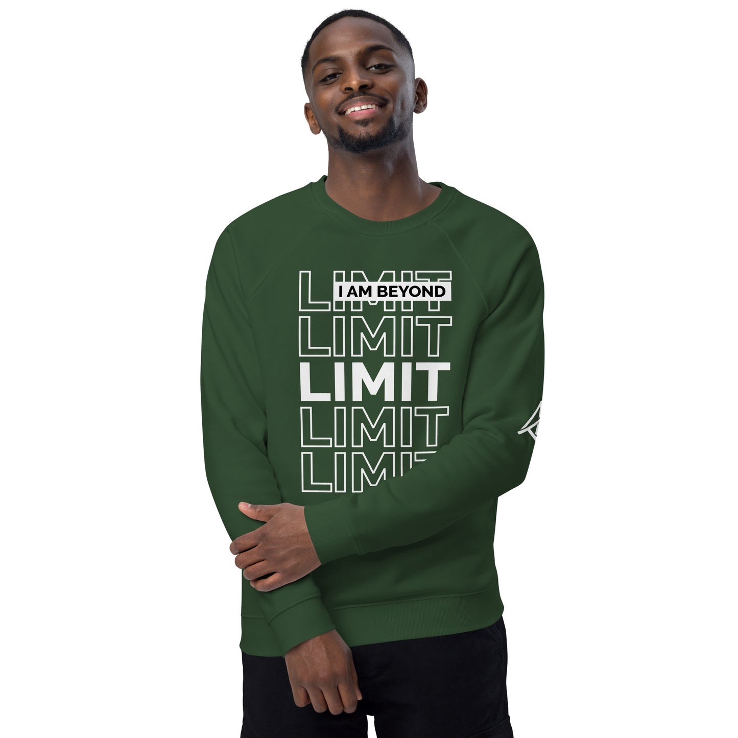 MA Emblem - I Am Beyond Limit Organic Unisex Sweatshirt