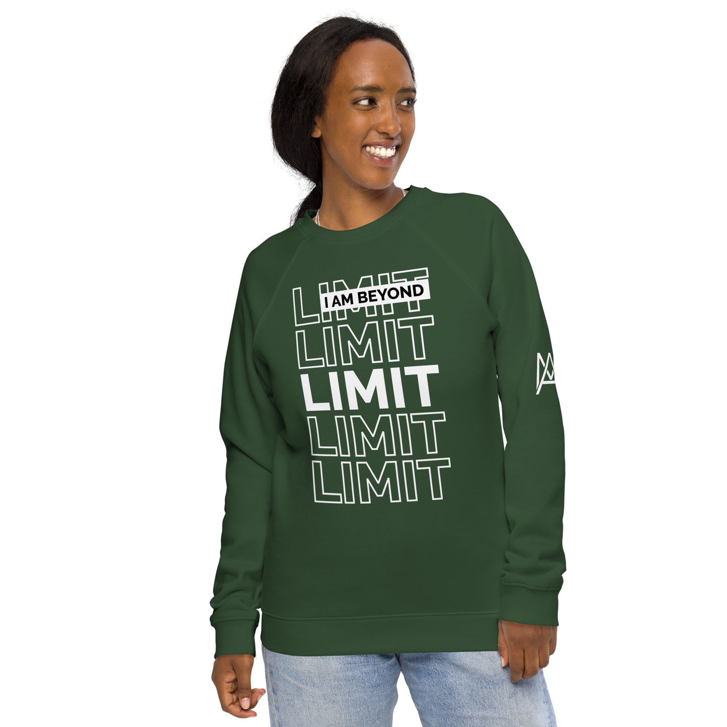 MA Emblem - I Am Beyond Limit Organic Unisex Sweatshirt