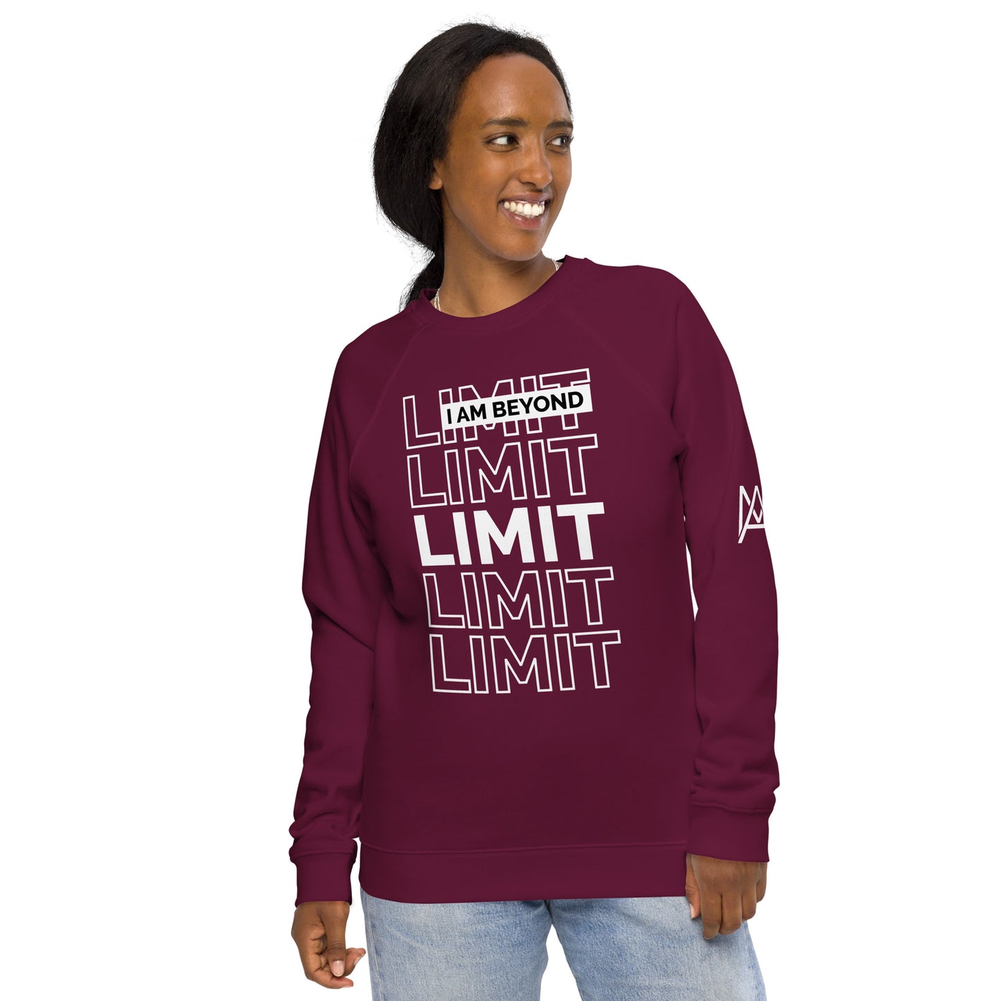 MA Emblem - I Am Beyond Limit Organic Unisex Sweatshirt