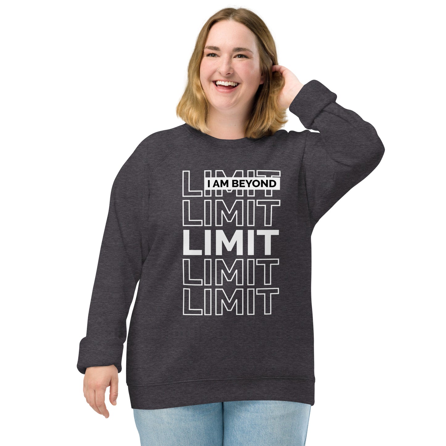 MA Emblem - I Am Beyond Limit Organic Unisex Sweatshirt