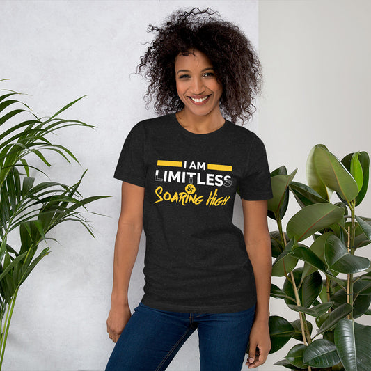 Motivational Unisex T-Shirt - I am Limitless & Soaring High