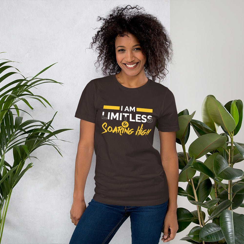 Motivational Unisex T-Shirt - I am Limitless & Soaring High