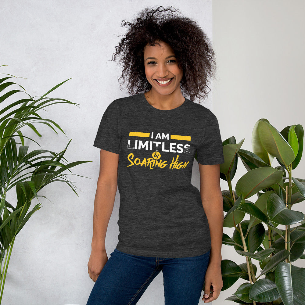 Motivational Unisex T-Shirt - I am Limitless & Soaring High