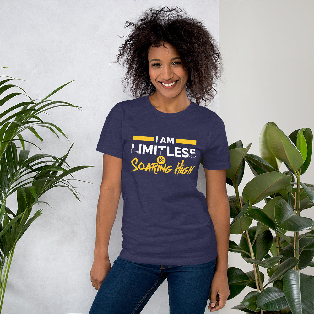 Motivational Unisex T-Shirt - I am Limitless & Soaring High
