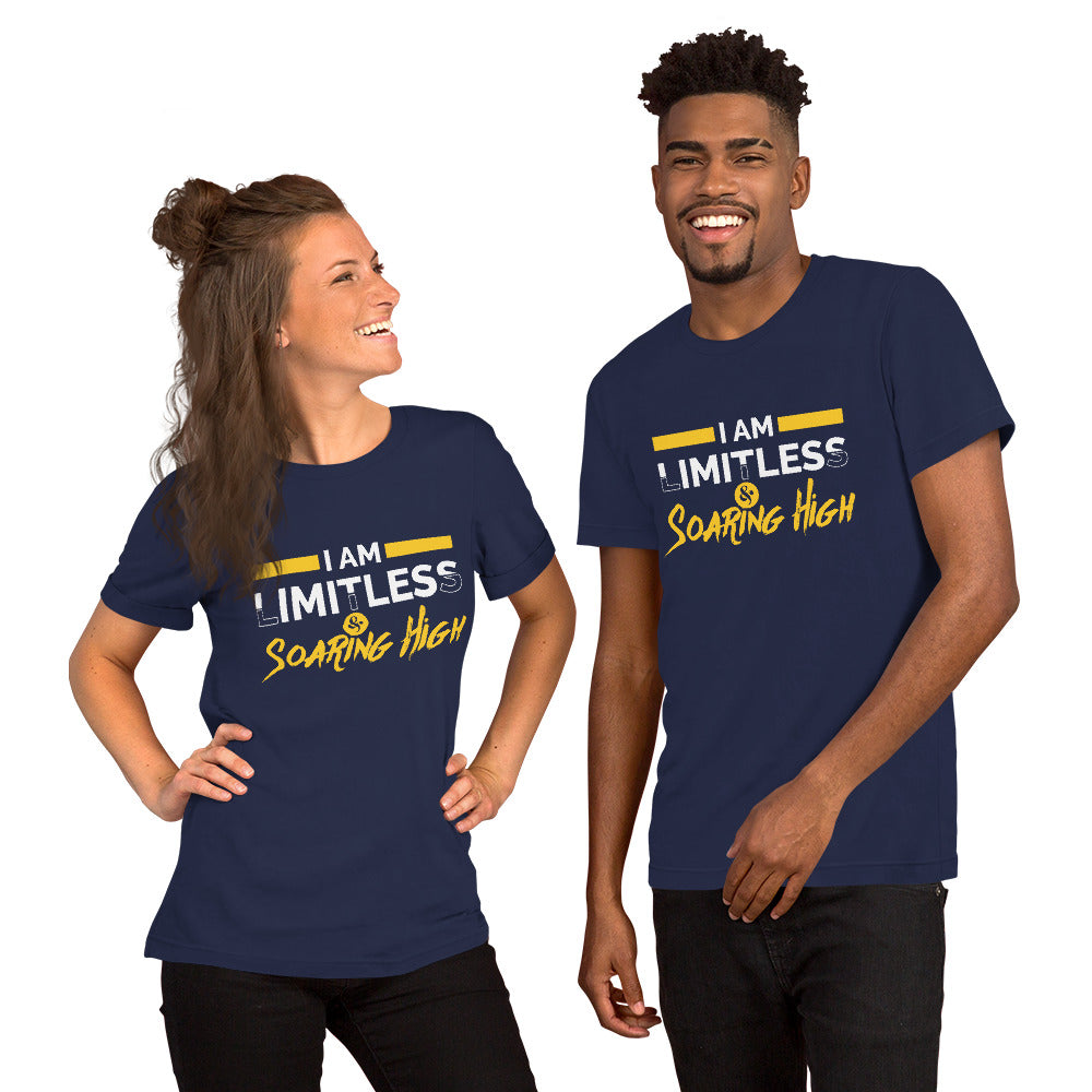Motivational Unisex T-Shirt - I am Limitless & Soaring High