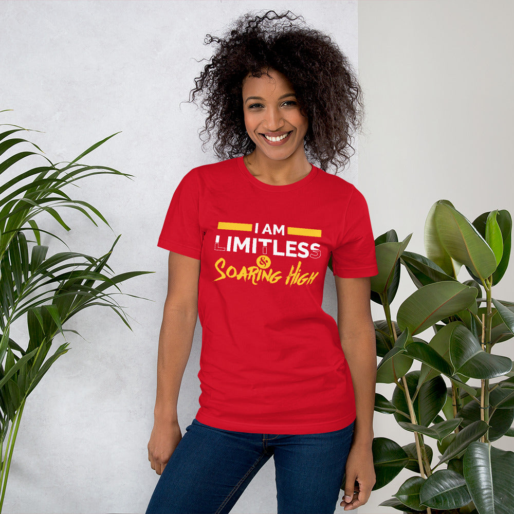 Motivational Unisex T-Shirt - I am Limitless & Soaring High