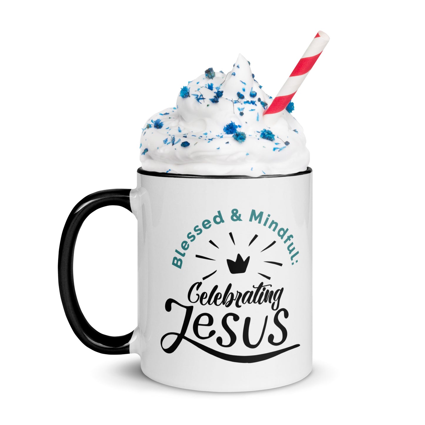 Blessed and Mindful: Double-Printed Celebrating Jesus Vibrant-Toned Mug