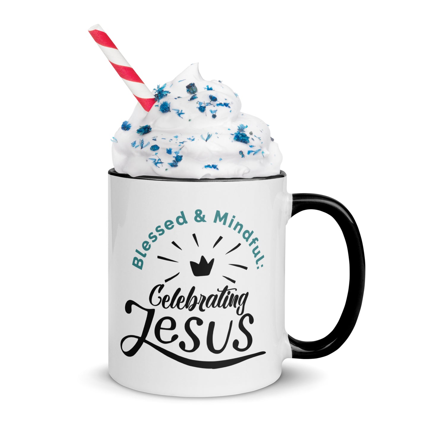 Blessed and Mindful: Double-Printed Celebrating Jesus Vibrant-Toned Mug