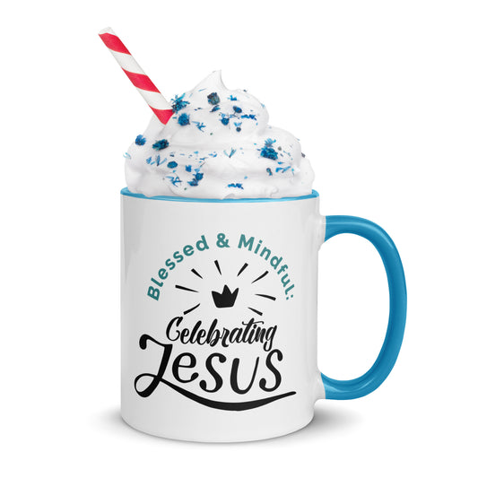 Blessed and Mindful: Double-Printed Celebrating Jesus Vibrant-Toned Mug