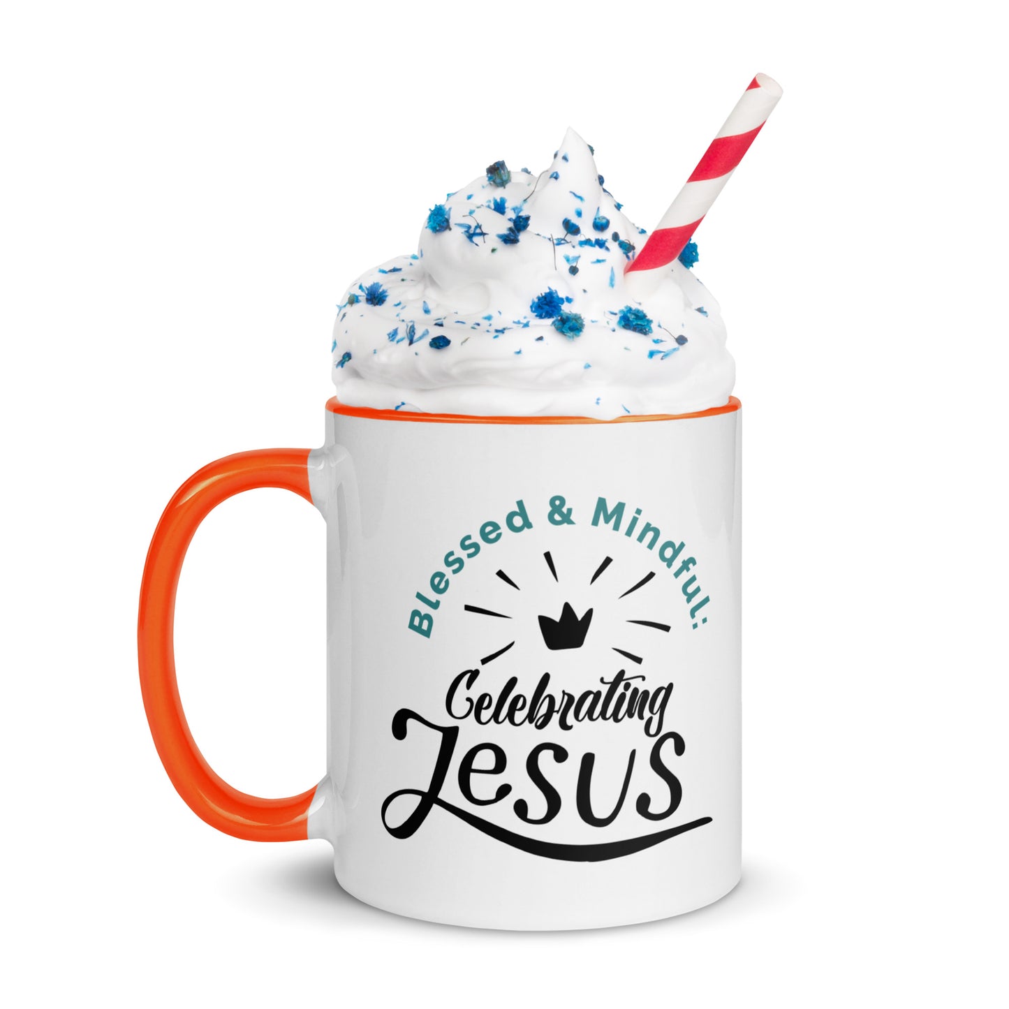 Blessed and Mindful: Double-Printed Celebrating Jesus Vibrant-Toned Mug
