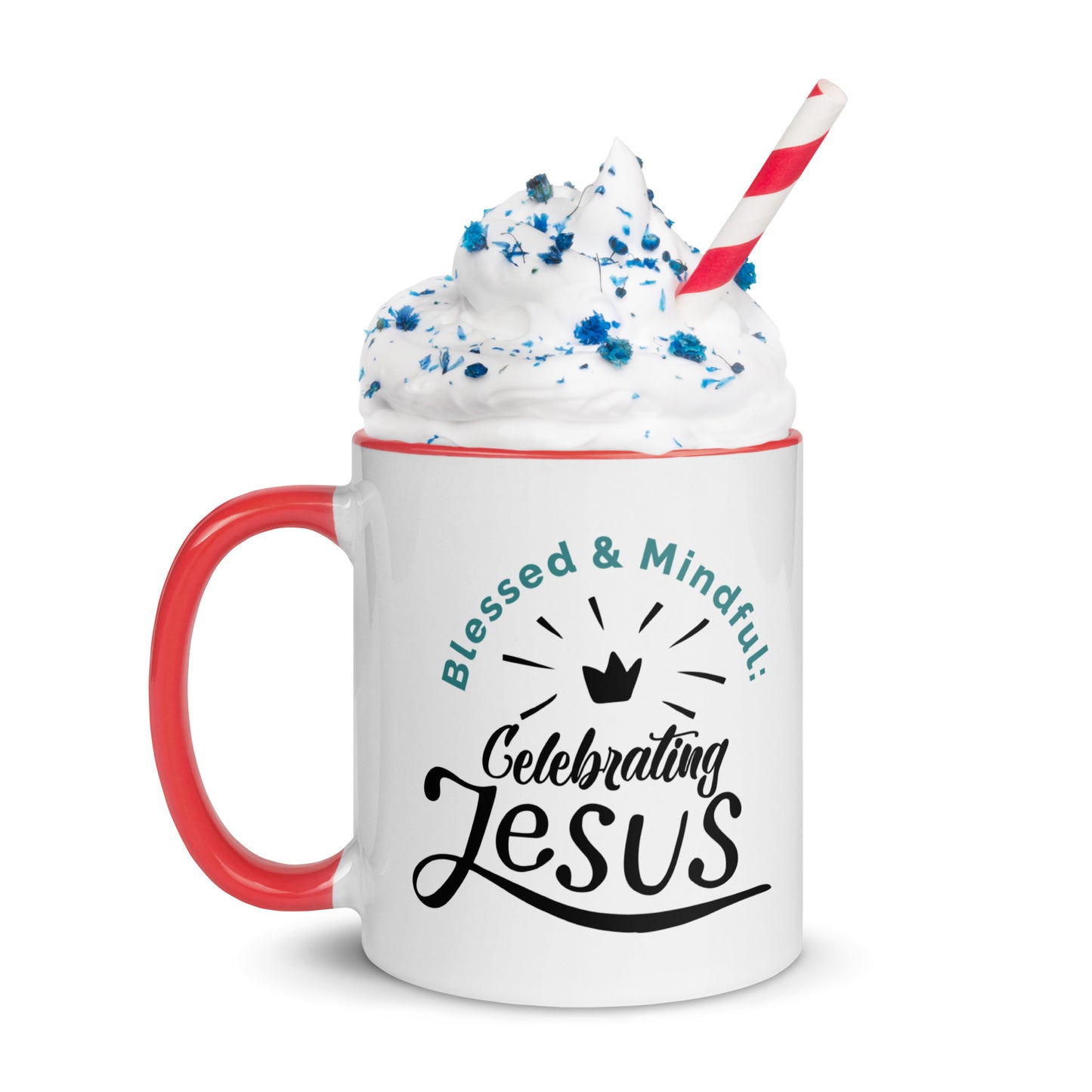 Blessed and Mindful: Double-Printed Celebrating Jesus Vibrant-Toned Mug