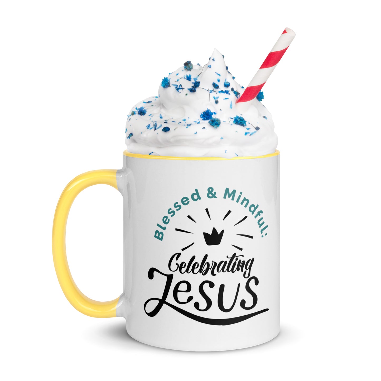 Blessed and Mindful: Double-Printed Celebrating Jesus Vibrant-Toned Mug
