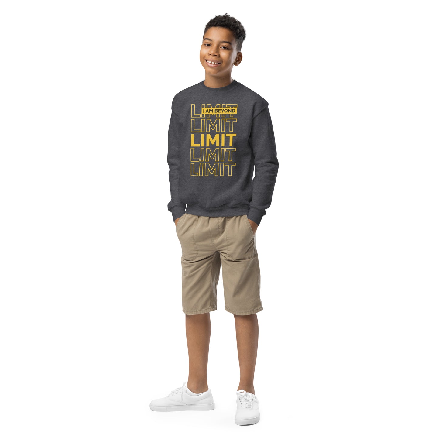 Youth  - I'm Beyond Limit - Crewneck Sweatshirt - Cozy Adventure Wear