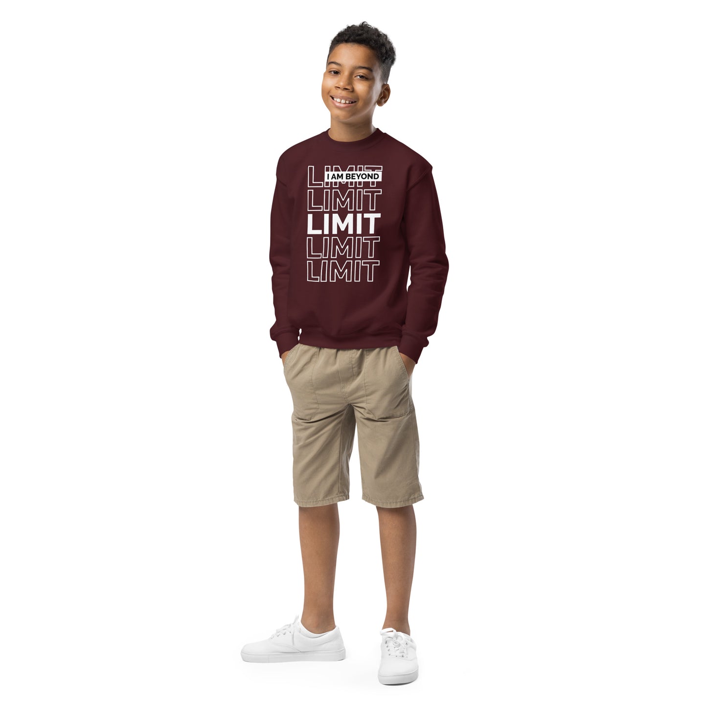 Youth  - I'm Beyond Limit - Crewneck Sweatshirt - Cozy Adventure Wear