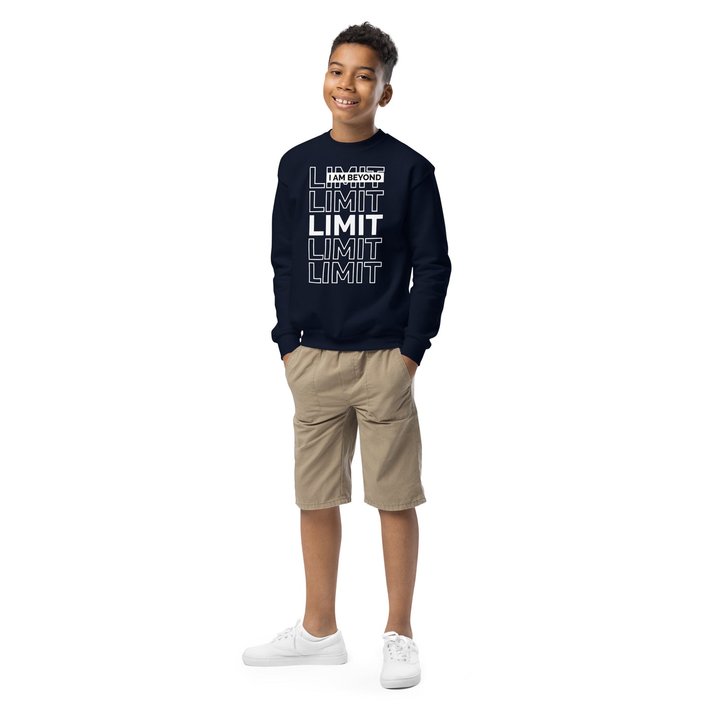 Youth  - I'm Beyond Limit - Crewneck Sweatshirt - Cozy Adventure Wear