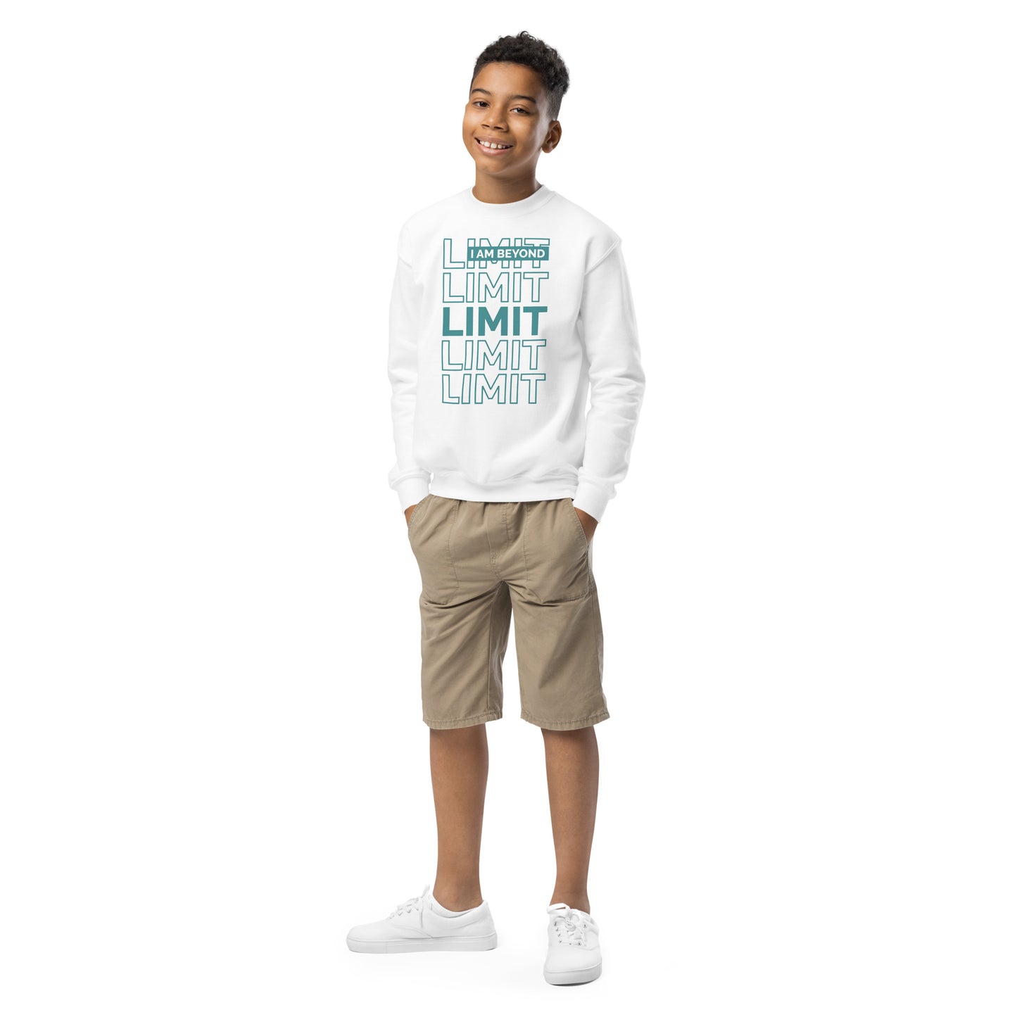 Youth  - I'm Beyond Limit - Crewneck Sweatshirt - Cozy Adventure Wear
