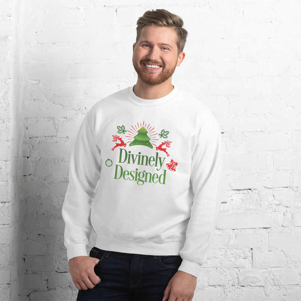 "Divinely Designed" Unisex Christmas Enlightenment Sweatshirt