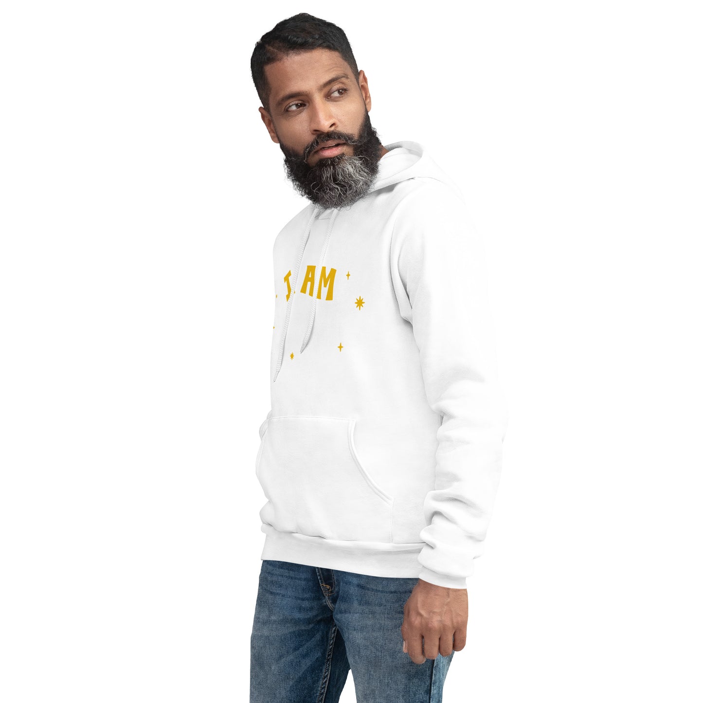 Versatile 'I Am Enough' Unisex Hoodie with Branded Logo - Comfort for Every Season