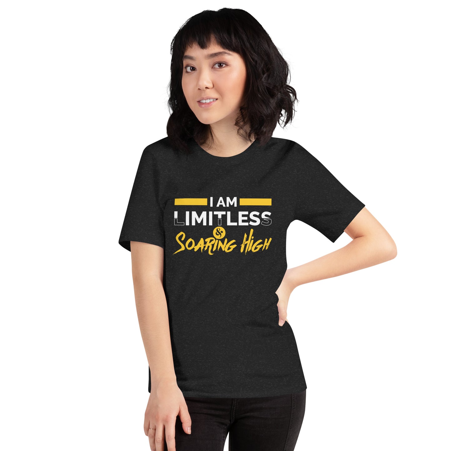 Motivational Unisex T-Shirt - I am Limitless & Soaring High