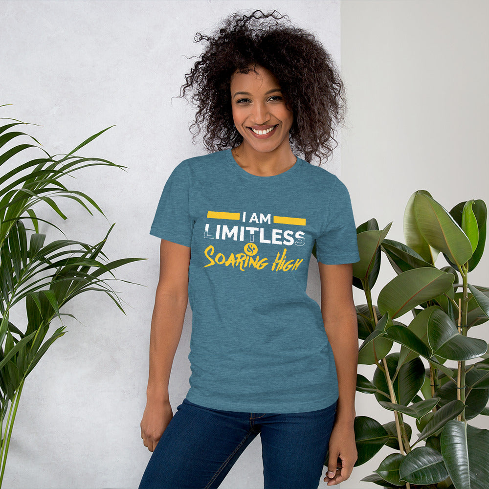 Motivational Unisex T-Shirt - I am Limitless & Soaring High