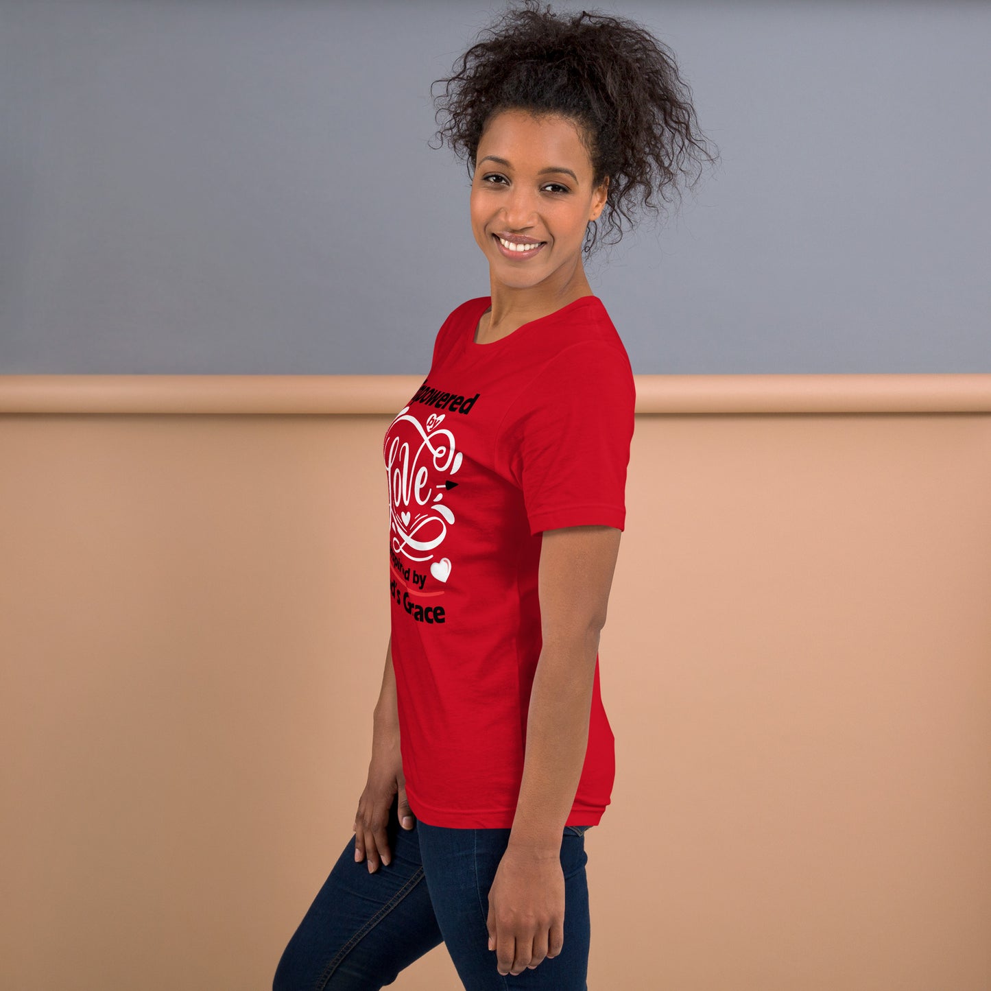 Valentine's Day Unisex Empowered by Love T-Shirt: Inspired by God’s Grace