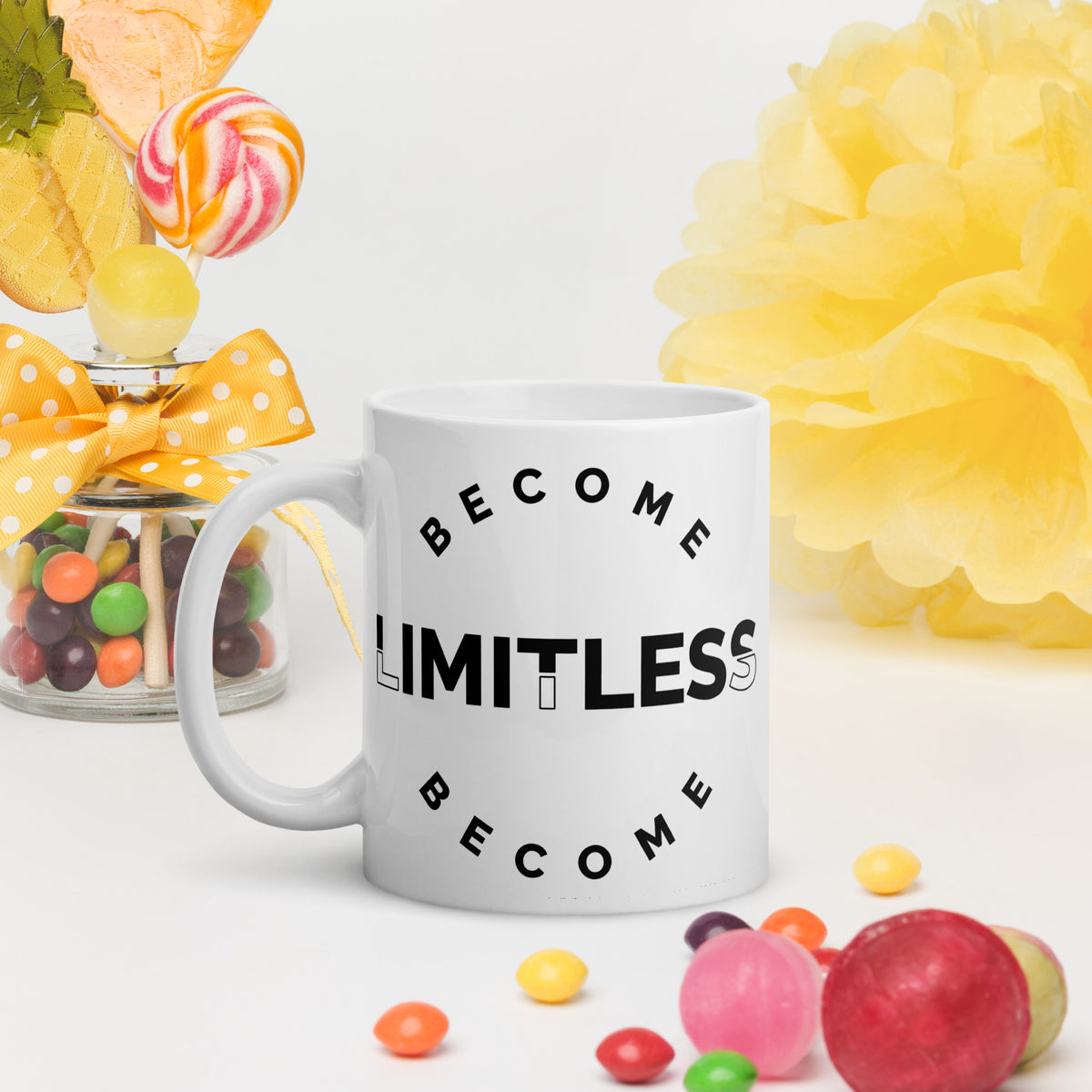 Become Limitless Inspirational Ceramic Mug | Double-Sided Design