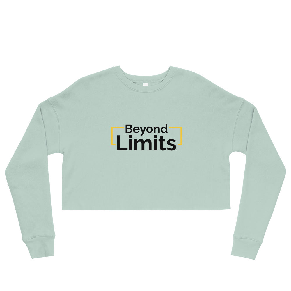 Women's Beyond Limits: Trendy Fleece Crop Sweatshirt