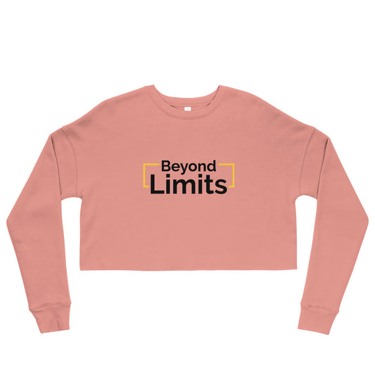 Women's Beyond Limits: Trendy Fleece Crop Sweatshirt