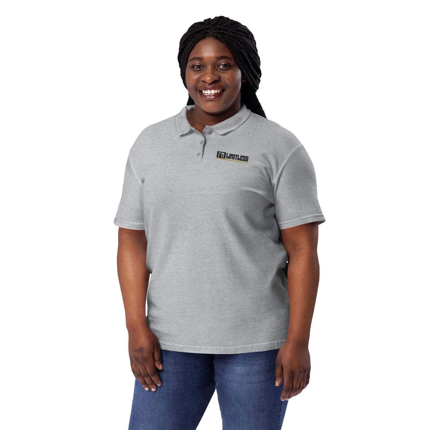 Limitless Woman's Pique Polo Shirt - Breathable & Durable | Your Fashion Statement