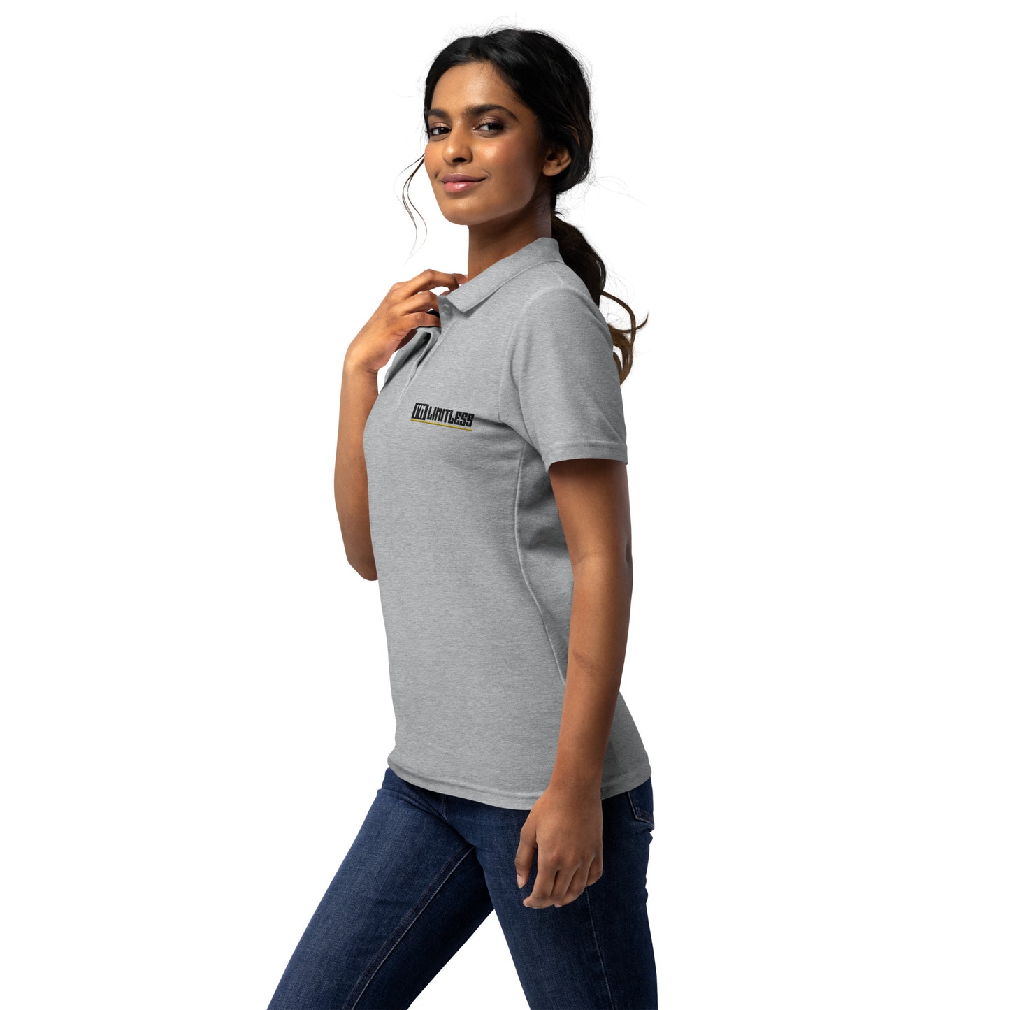 Limitless Woman's Pique Polo Shirt - Breathable & Durable | Your Fashion Statement
