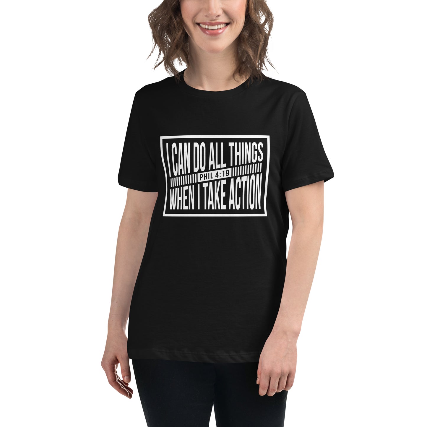 Women's Christian Tee - Soft & Comfy 'Phil 4:19: I Can Do All Things' Inspirational Shirt