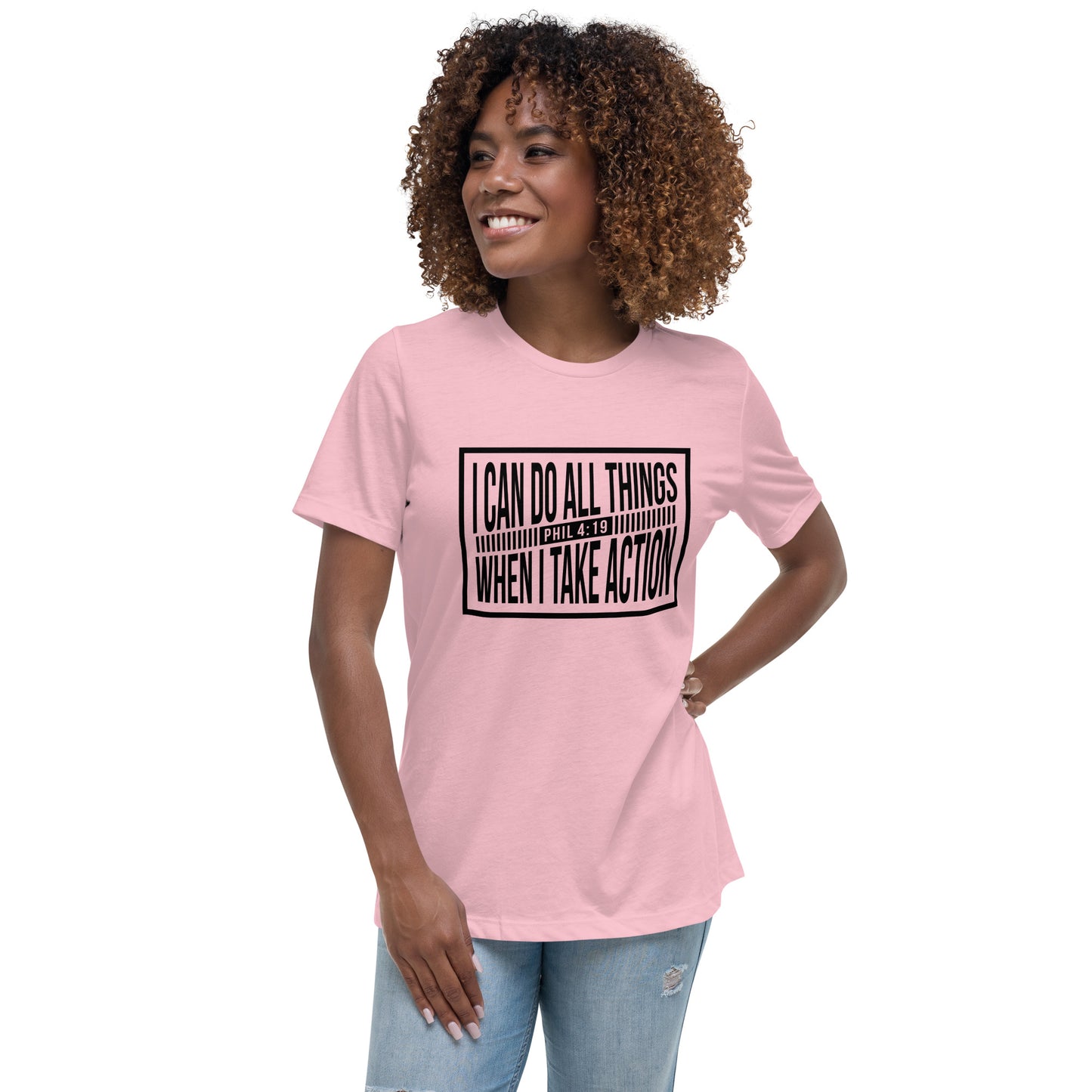 Women's Christian Tee - Soft & Comfy 'Phil 4:19: I Can Do All Things' Inspirational Shirt