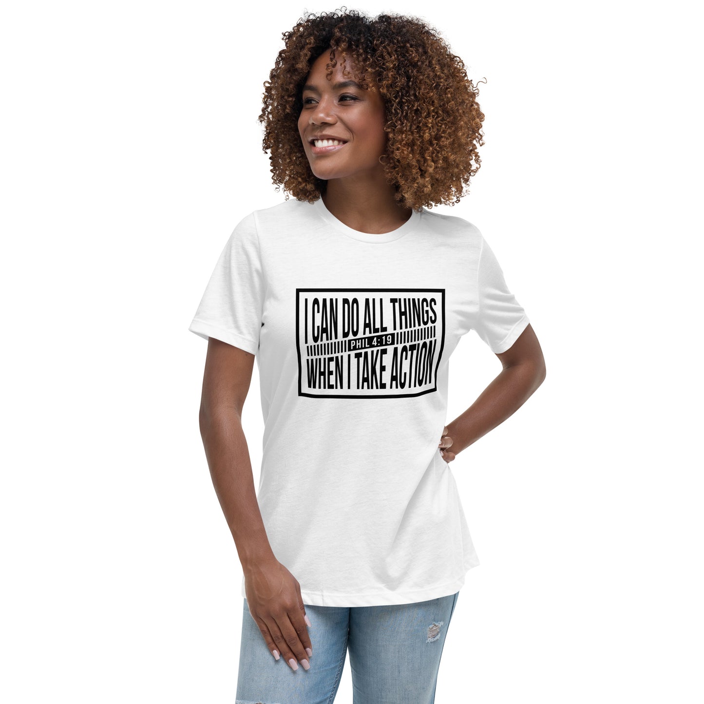 Women's Christian Tee - Soft & Comfy 'Phil 4:19: I Can Do All Things' Inspirational Shirt